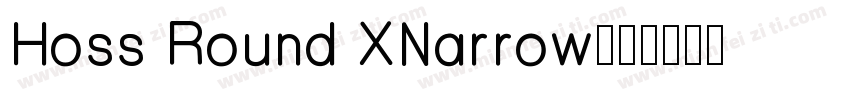 Hoss Round XNarrow字体转换